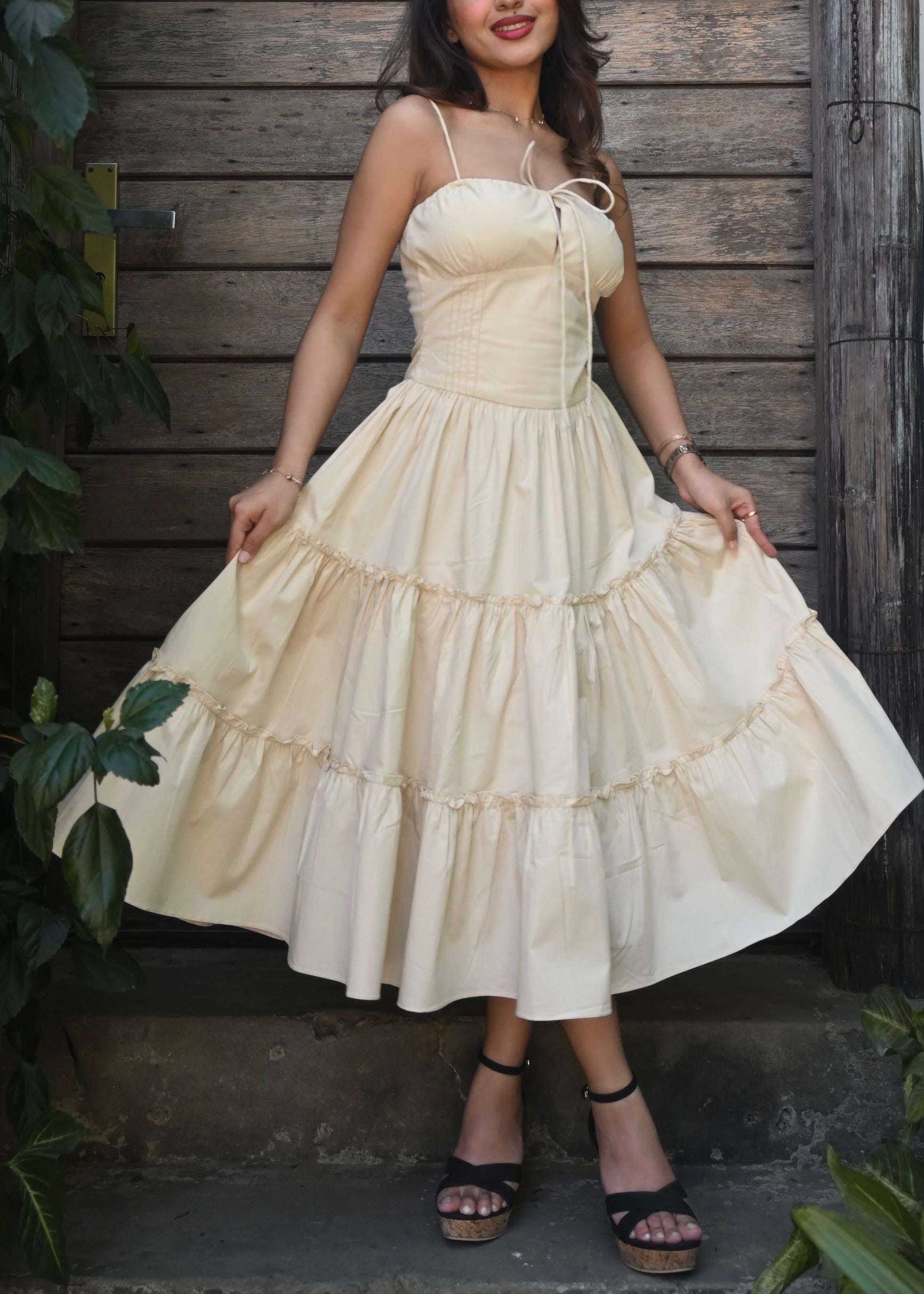 Cream Ruffle Sundress - Image 5