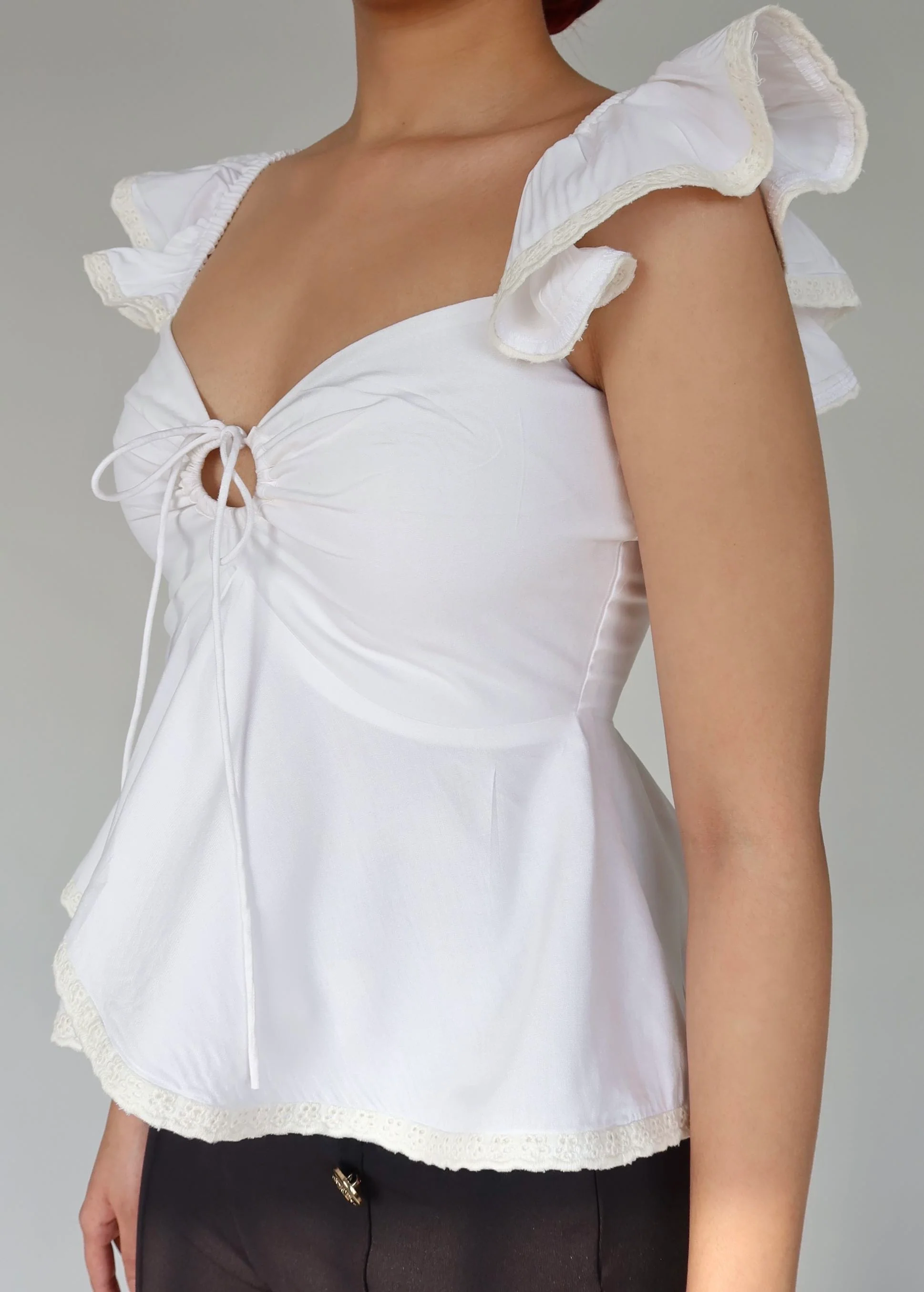 Cutout Frill Top - Image 2