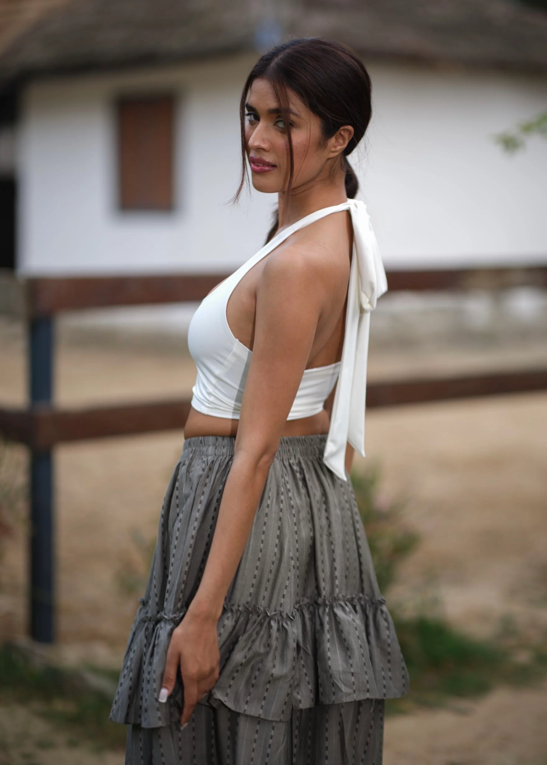 Graphite Frill Skirt - Image 4