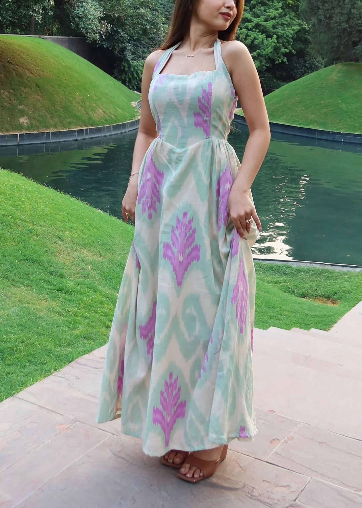 Ellie Vintage Long Dress - Image 3