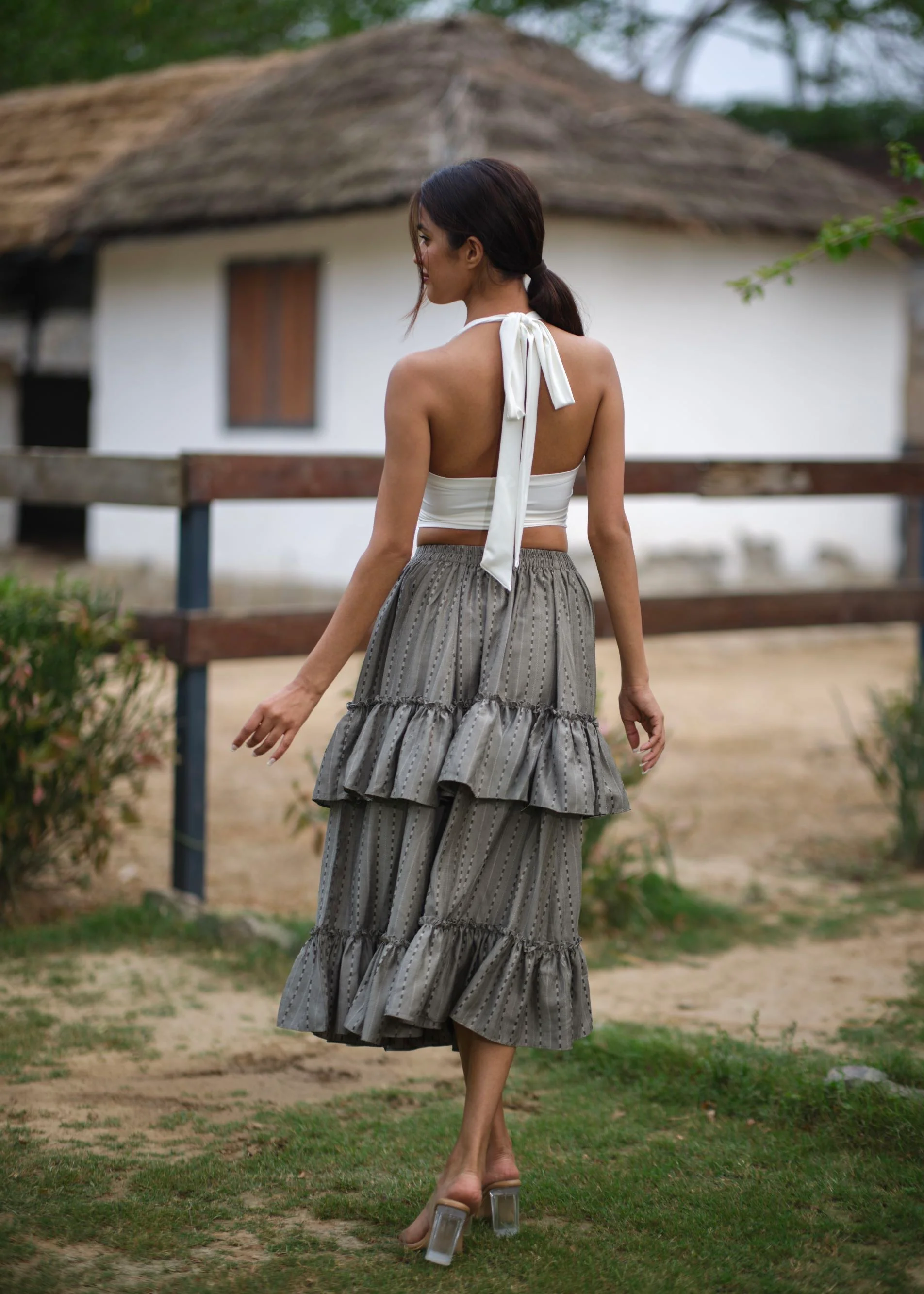 Graphite Frill Skirt - Image 5
