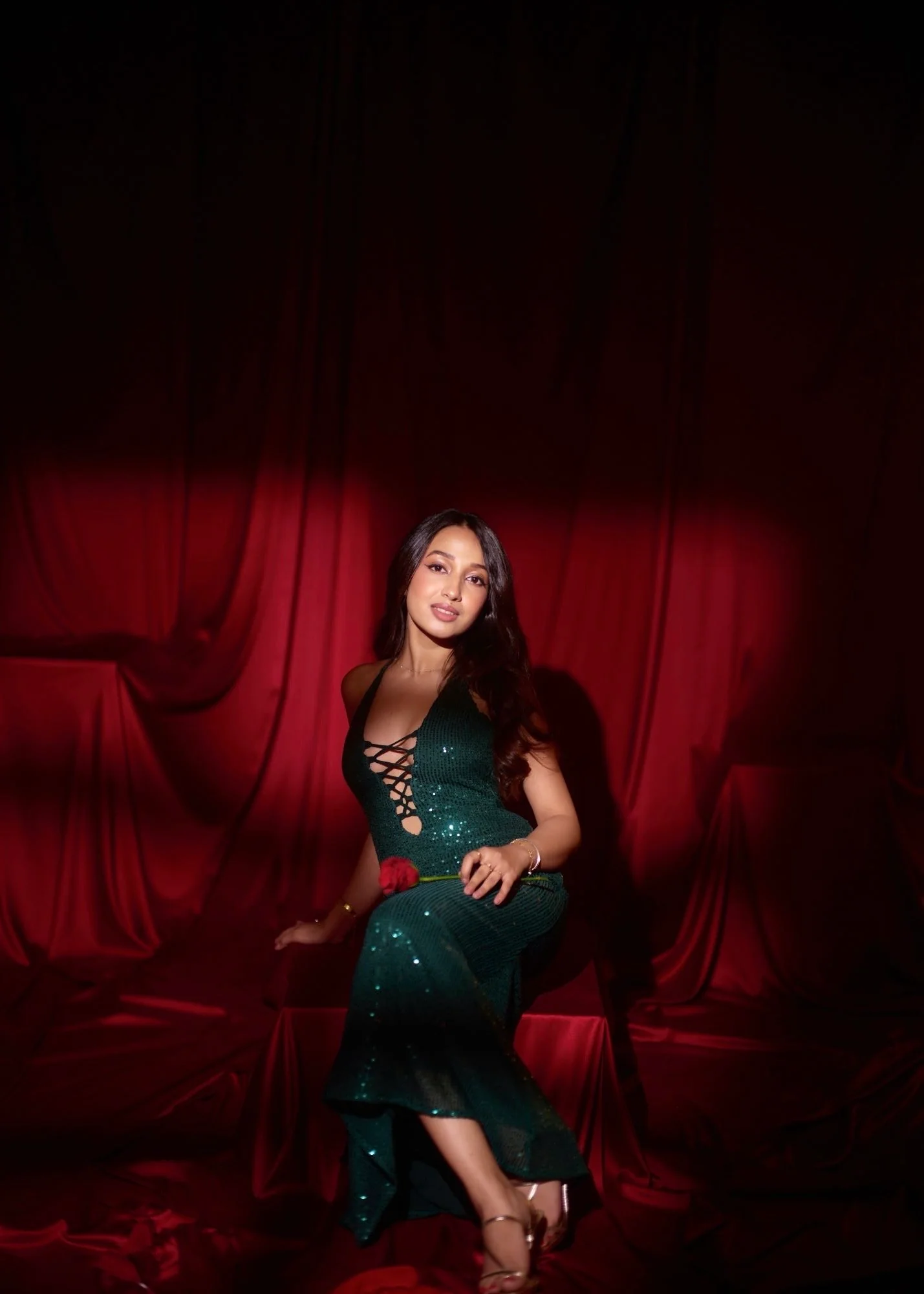 Heartstring Emerald Dress - Image 3
