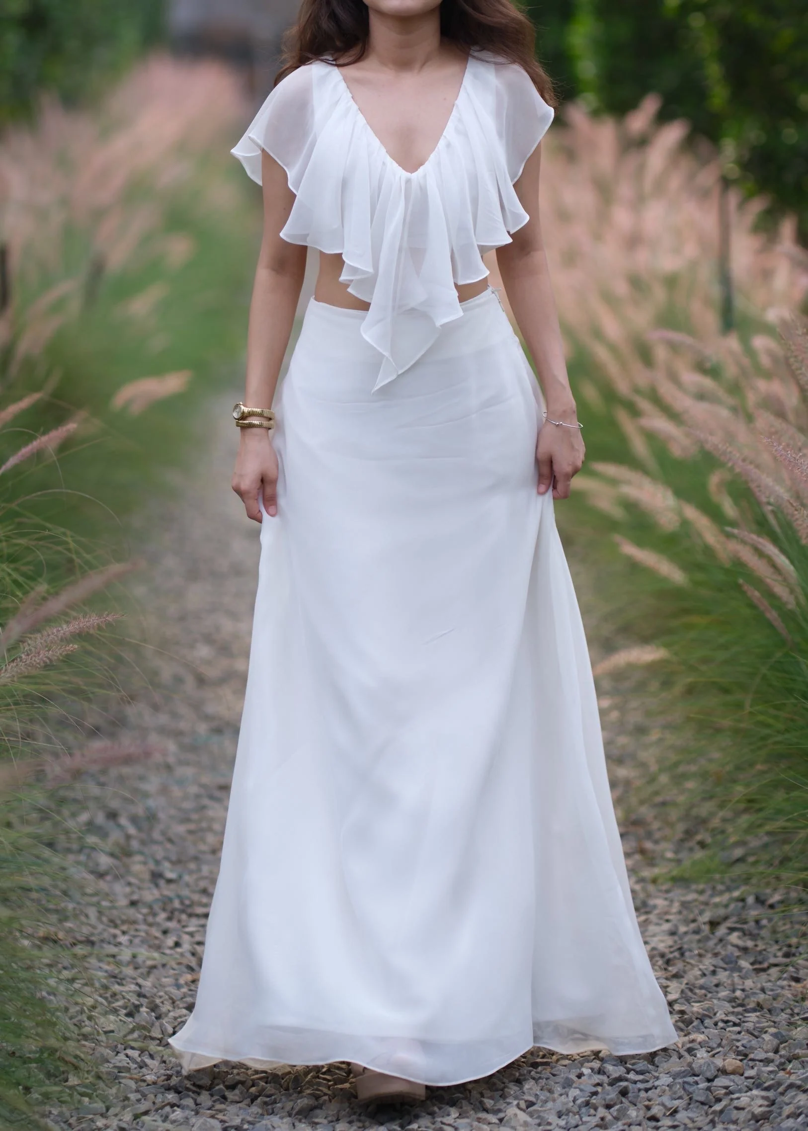 Ivory Ruffle Top - Image 3
