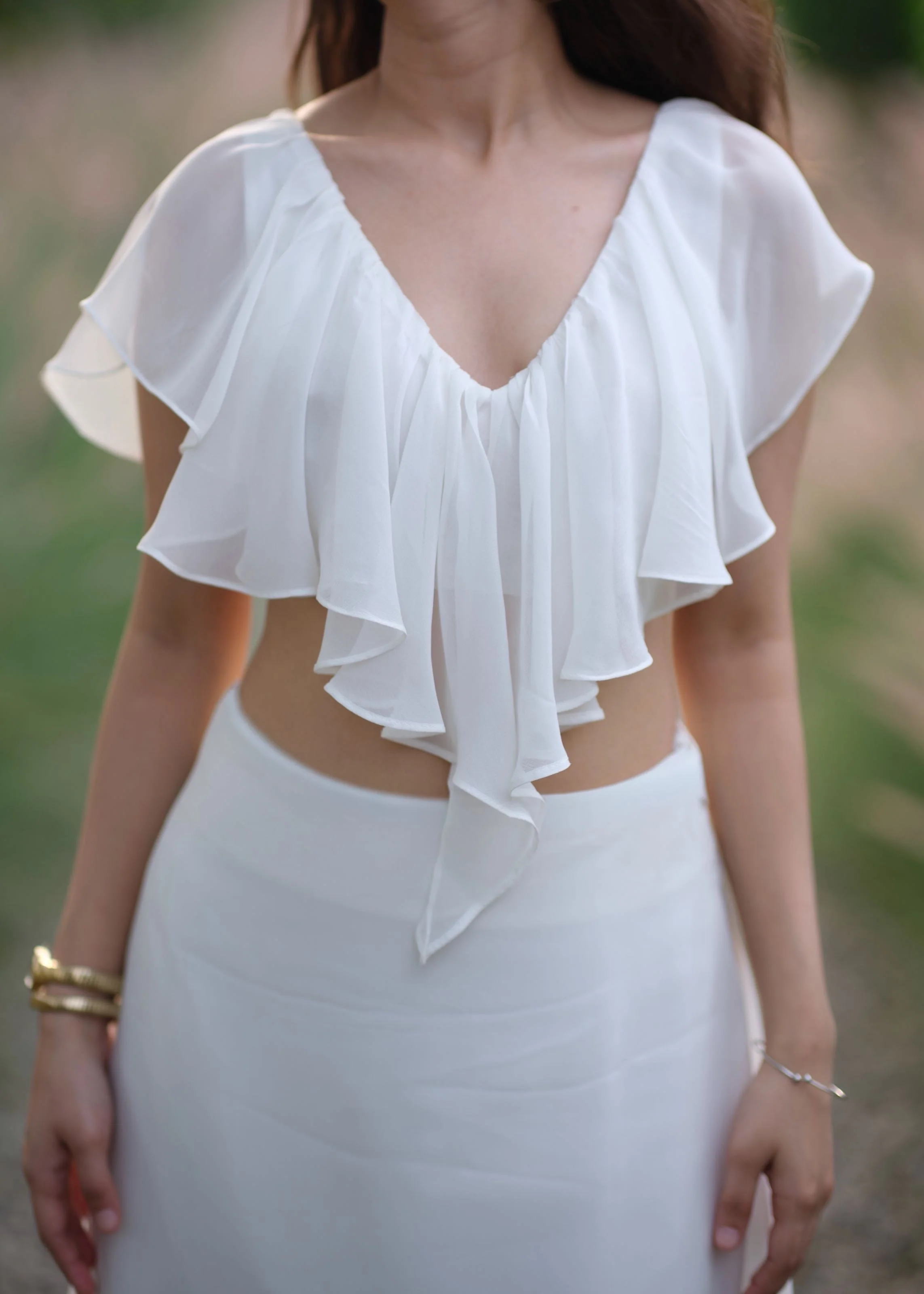 Ivory Ruffle Top - Image 5