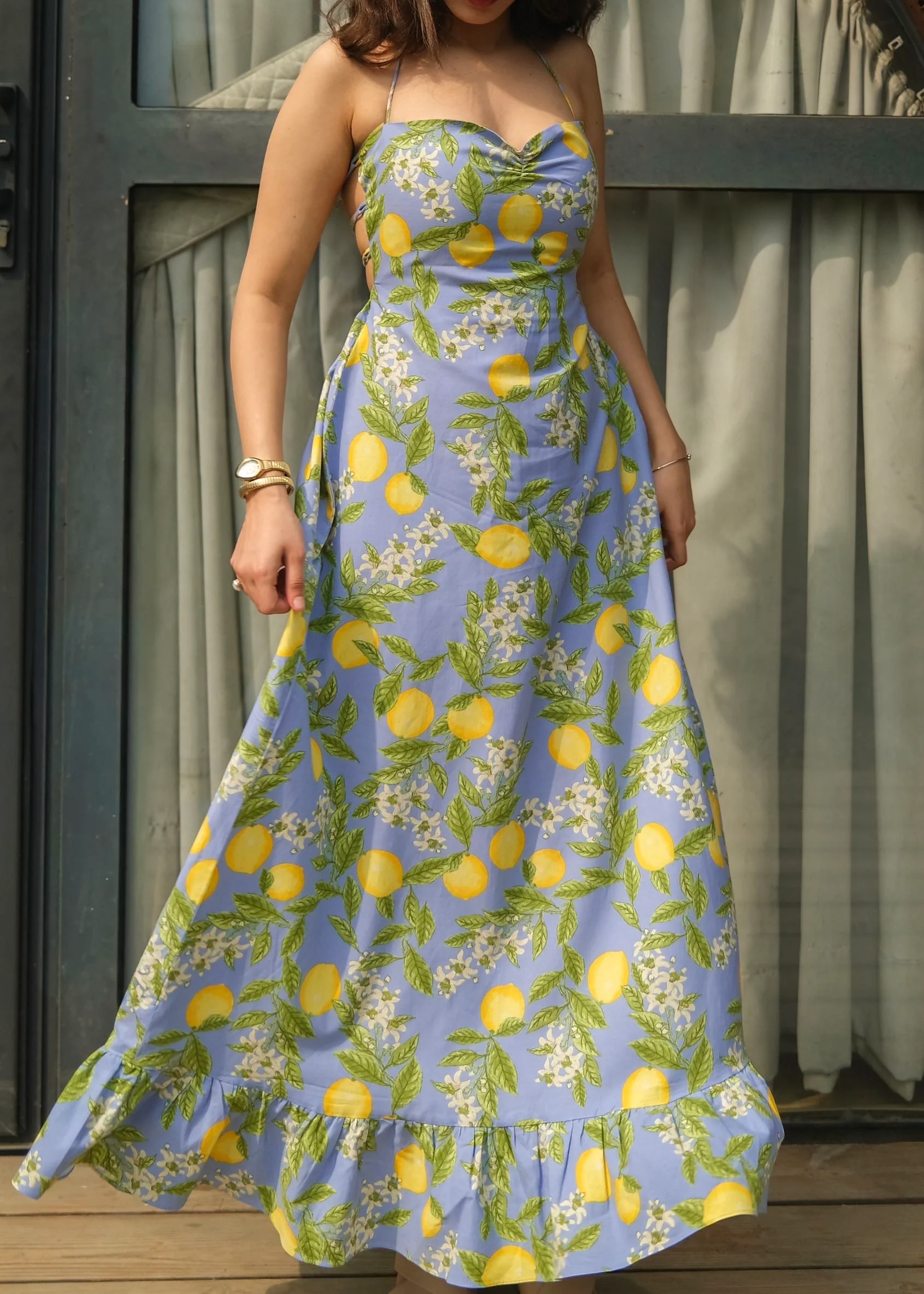Lemon Backless Dress - Image 4