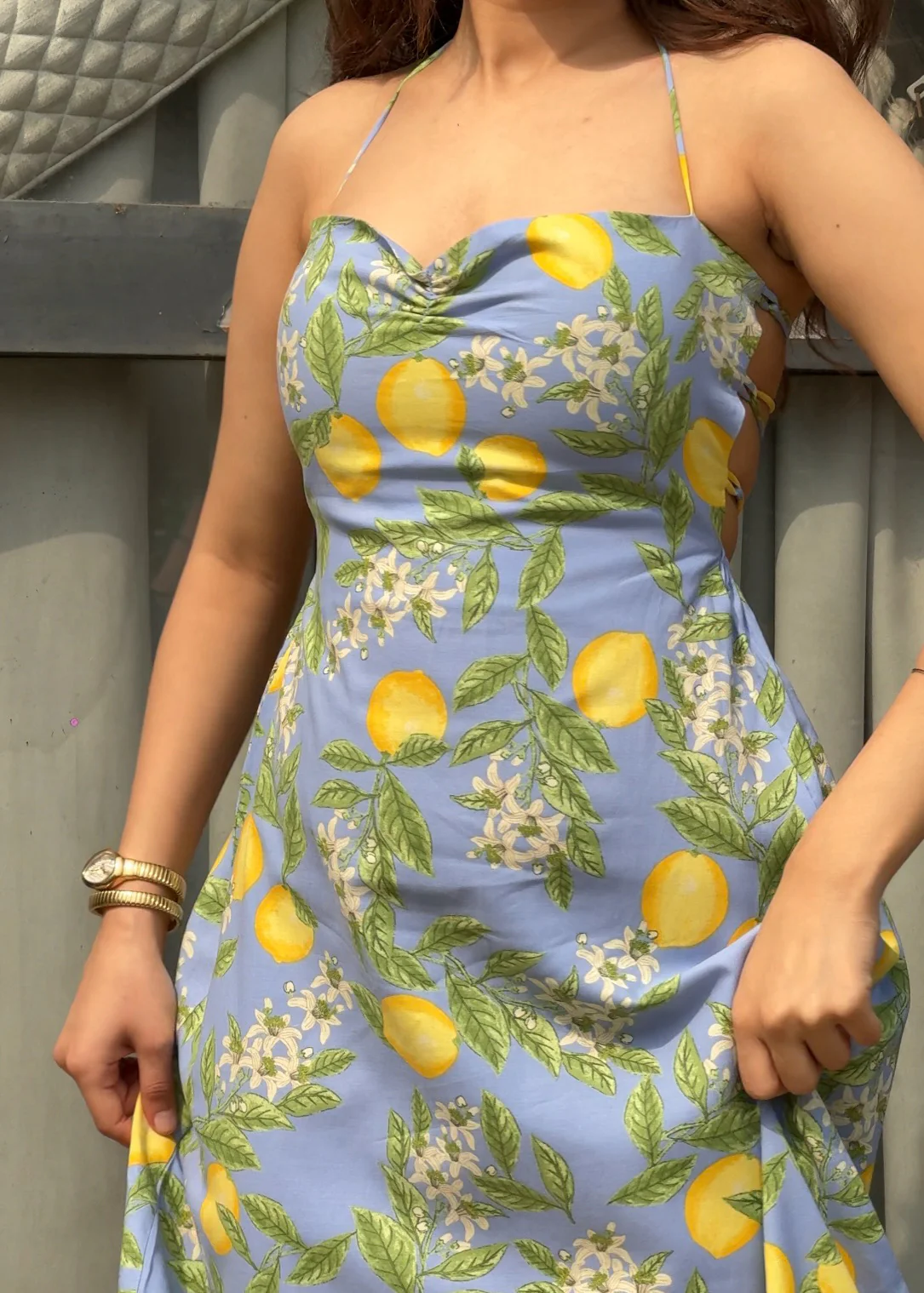 Lemon Backless Dress - Image 5