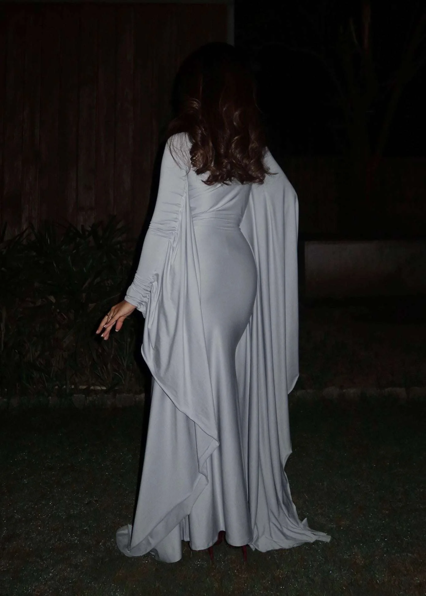 Moonlight Drape Dress - Image 3