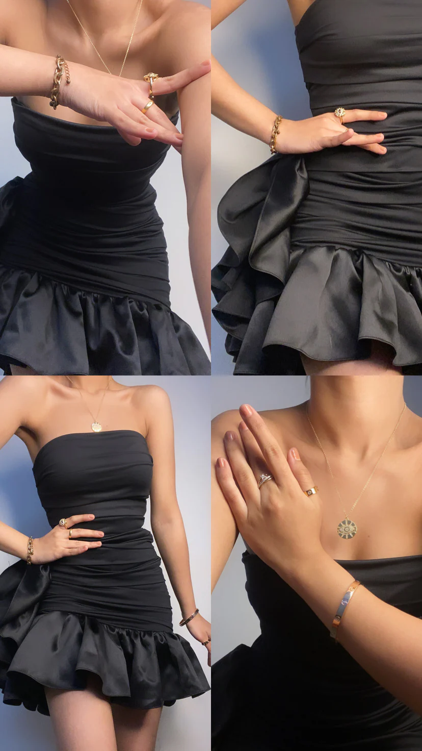 Morgan Black Dress - Image 3
