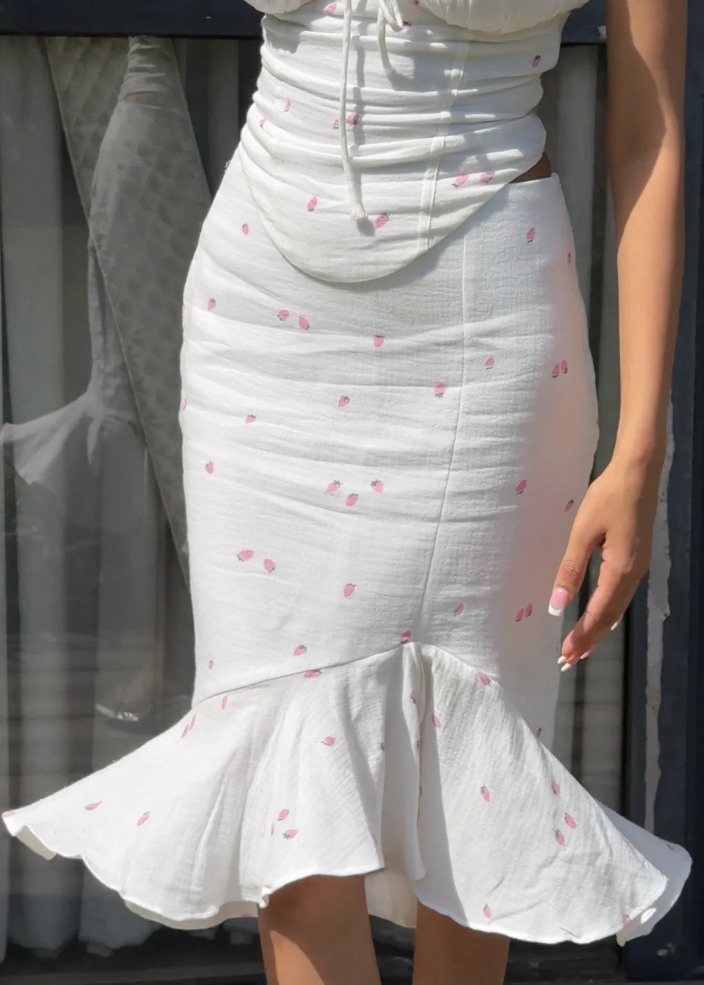 Strawberry Ruffle Skirt - Image 5