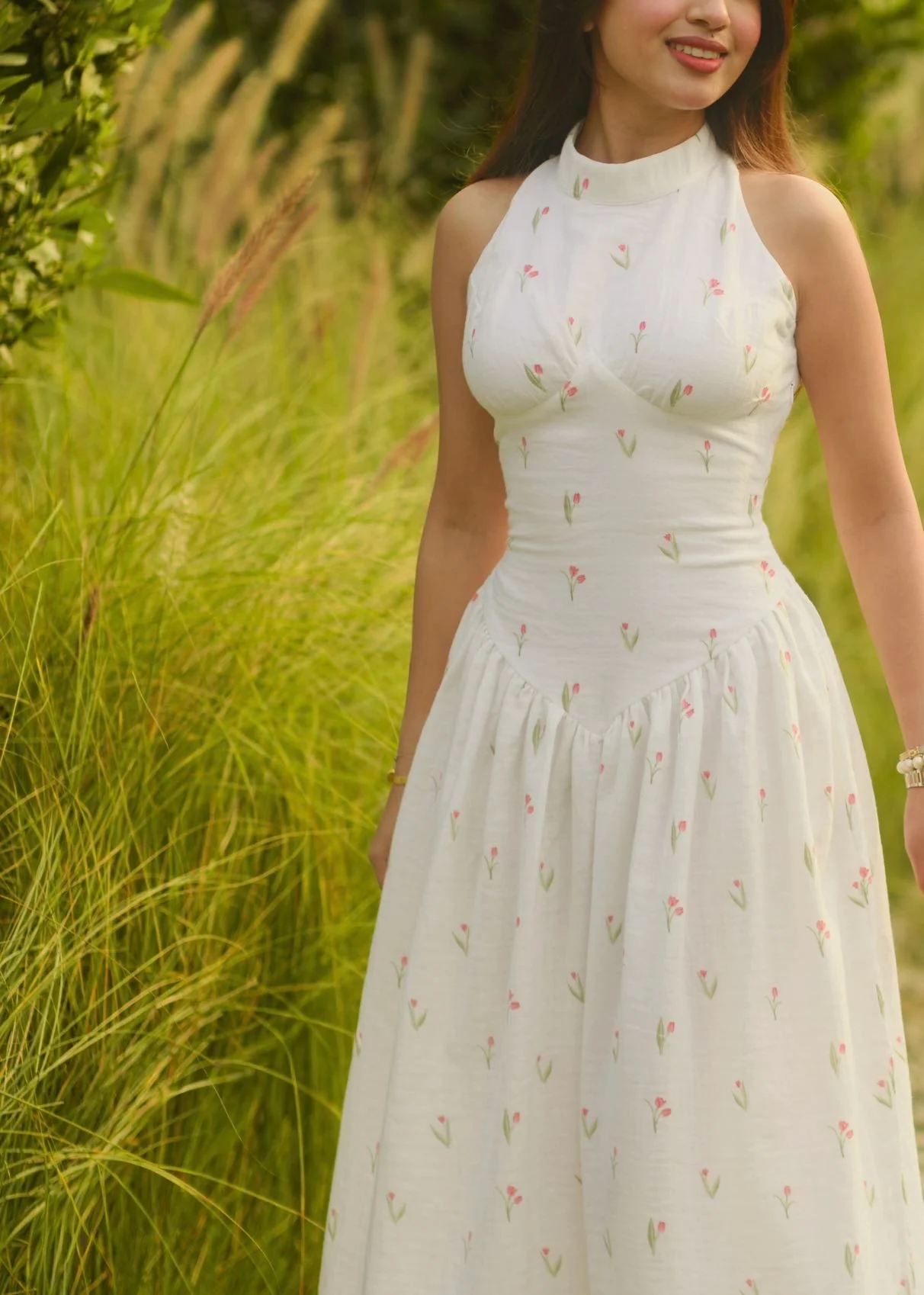 Tulip Lace Up Dress - Image 4