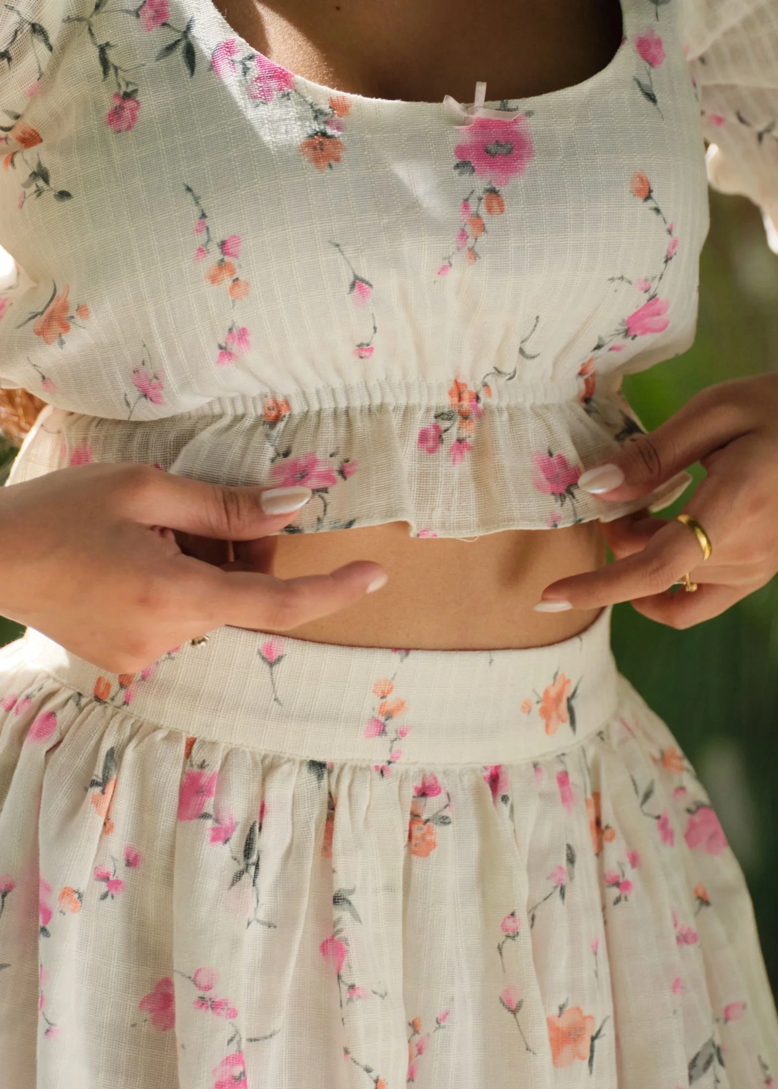 Velour Floral Top - Image 3