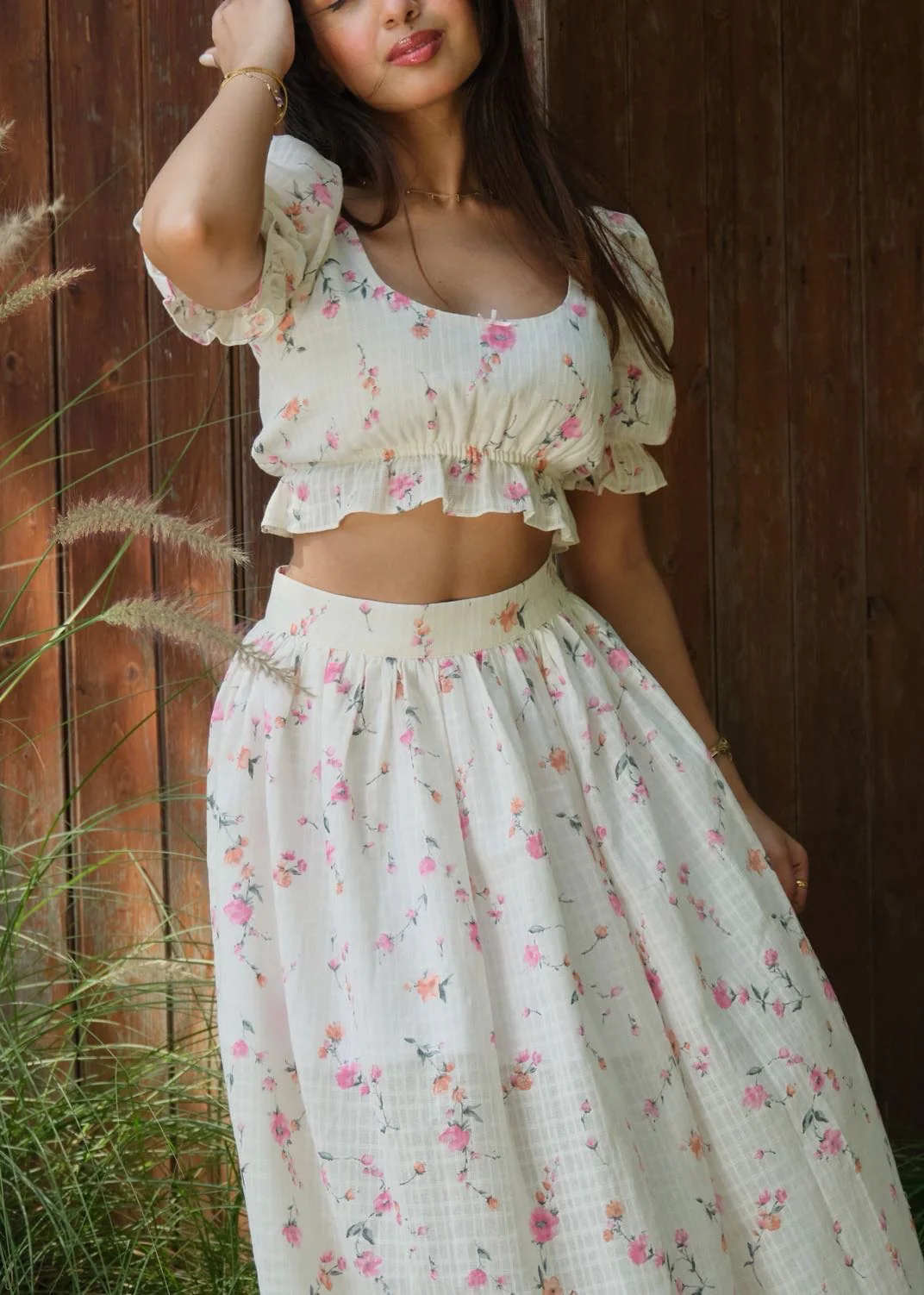 Velour Floral Top - Image 4