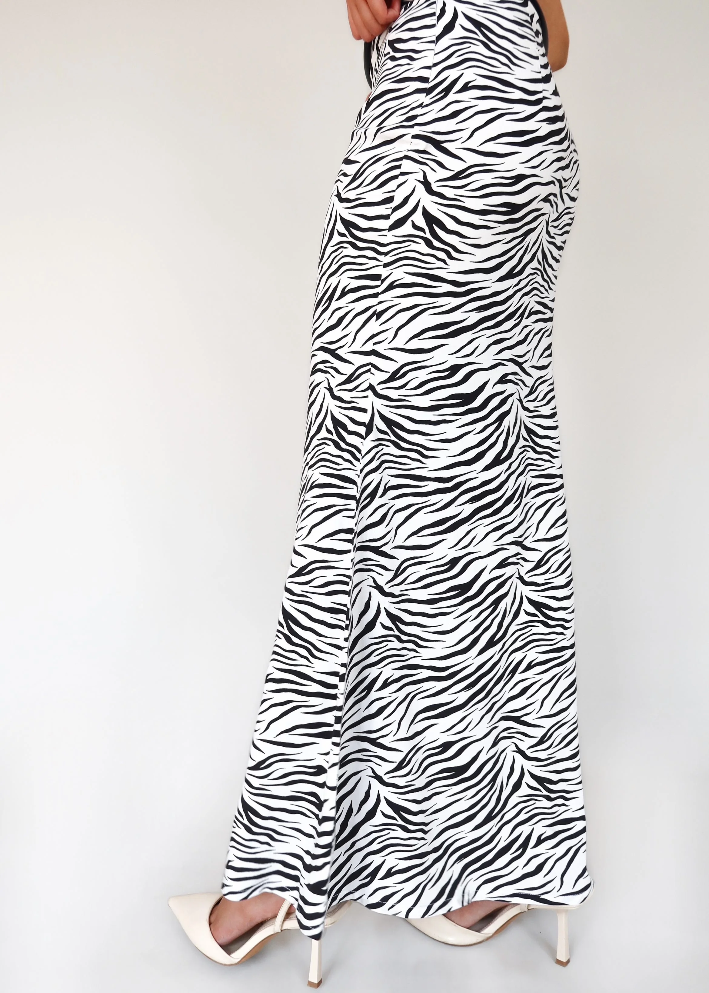 Zebra Print Long Skirt - Image 3